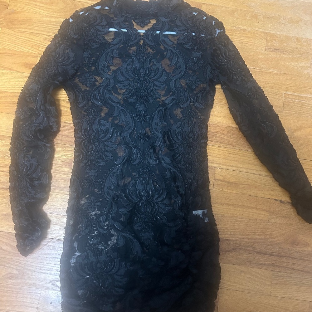 Lace mini dress